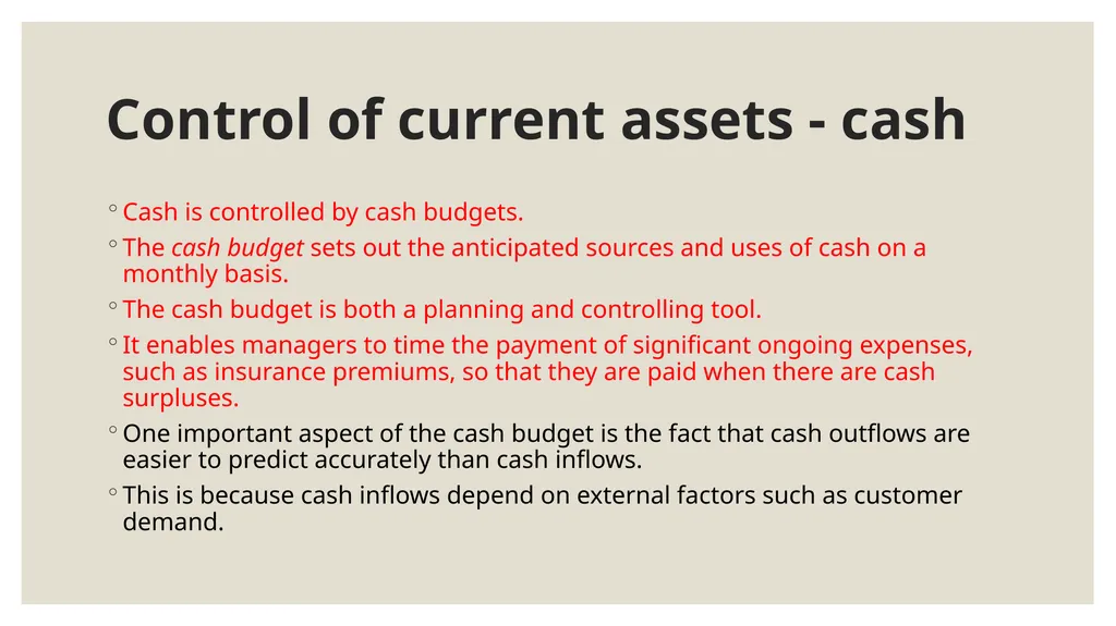 Financial Management Strategies Cash flow - slide 16 of 79