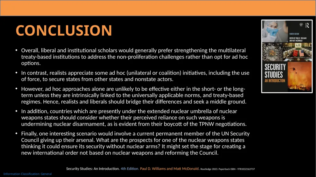22. Nuclear Disarmament and Non-proliferation The - slide 10 of 12