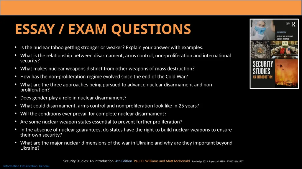 22. Nuclear Disarmament and Non-proliferation The - slide 11 of 12