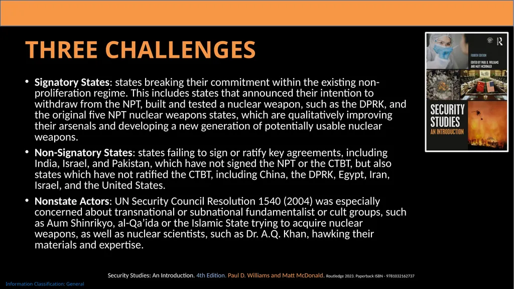 22. Nuclear Disarmament and Non-proliferation The - slide 7 of 12