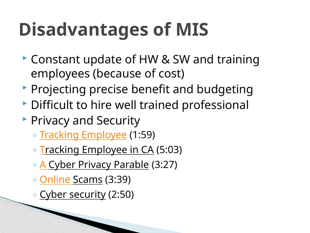 Management Information Systems Yong Choi BPA CSUB - slide 9 of 23