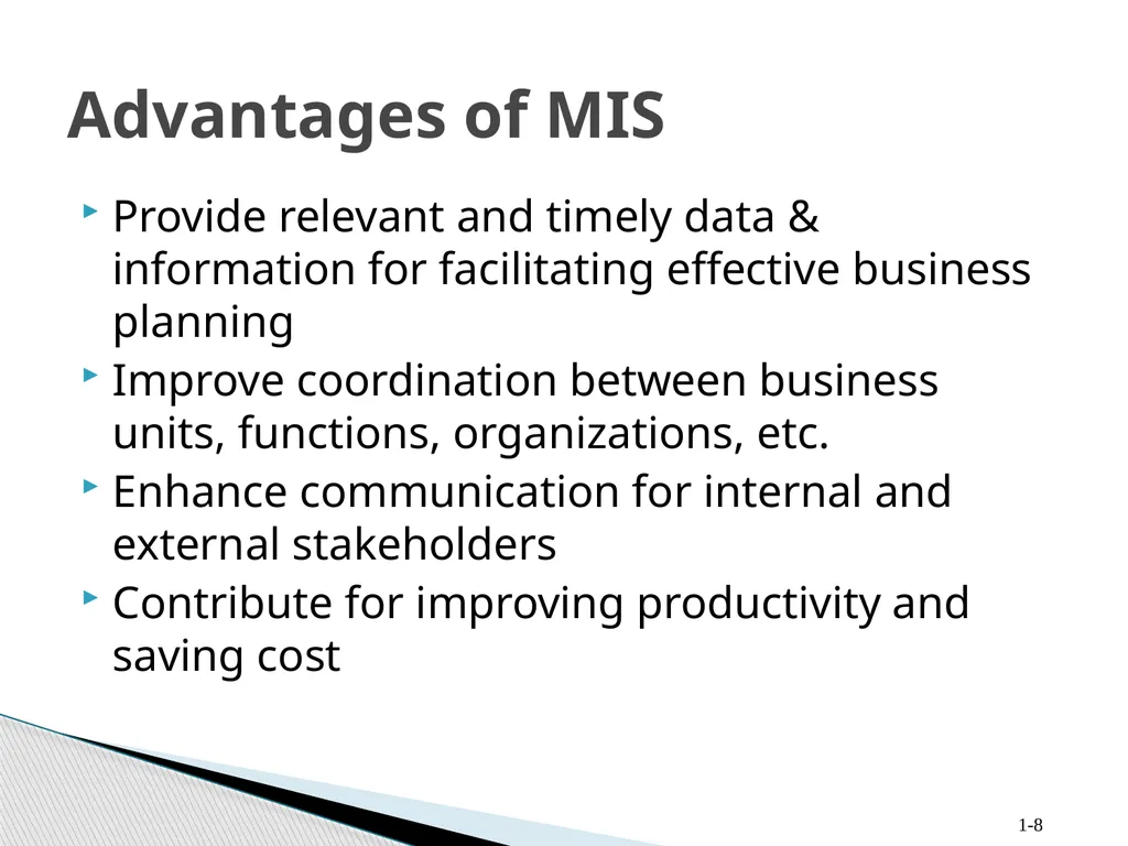 Management Information Systems Yong Choi BPA CSUB - slide 8 of 23
