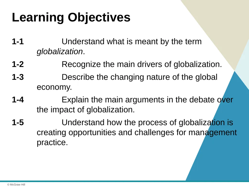 Globalization Chapter 1 © 2021 McGraw Hill. All - slide 2 of 36