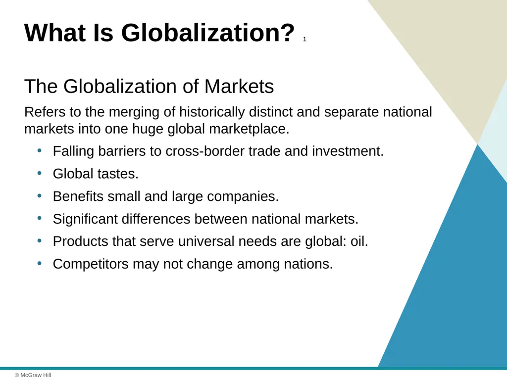 Globalization Chapter 1 © 2021 McGraw Hill. All - slide 3 of 36