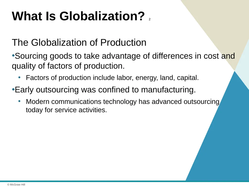 Globalization Chapter 1 © 2021 McGraw Hill. All - slide 4 of 36