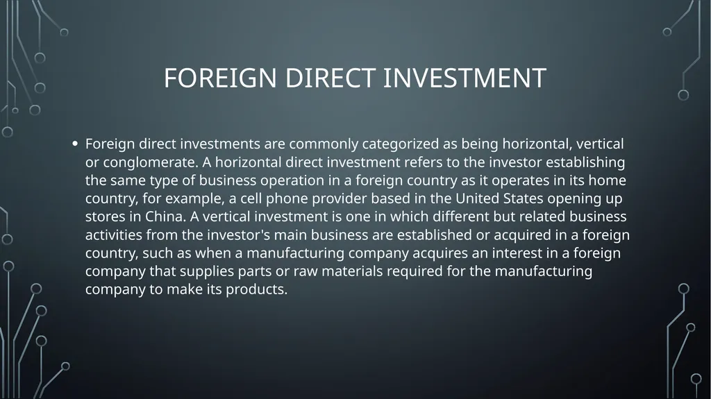 GLOBAL BUSINESS ENVIRONMENT Lo 1: analyse the key - slide 13 of 22