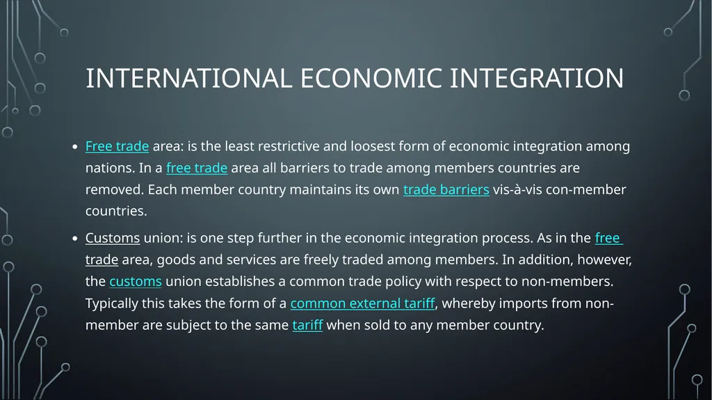 GLOBAL BUSINESS ENVIRONMENT Lo 1: analyse the key - slide 10 of 22