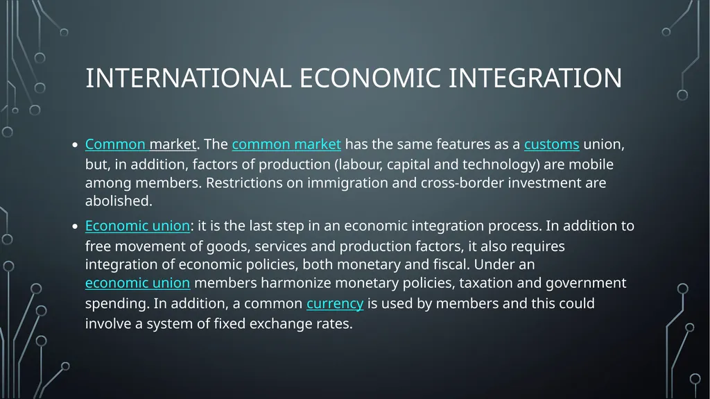 GLOBAL BUSINESS ENVIRONMENT Lo 1: analyse the key - slide 11 of 22