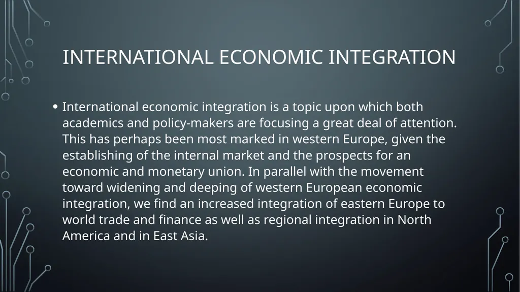 GLOBAL BUSINESS ENVIRONMENT Lo 1: analyse the key - slide 6 of 22