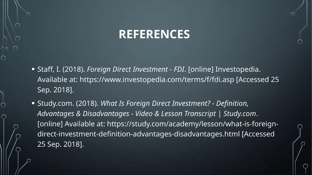 GLOBAL BUSINESS ENVIRONMENT Lo 1: analyse the key - slide 21 of 22