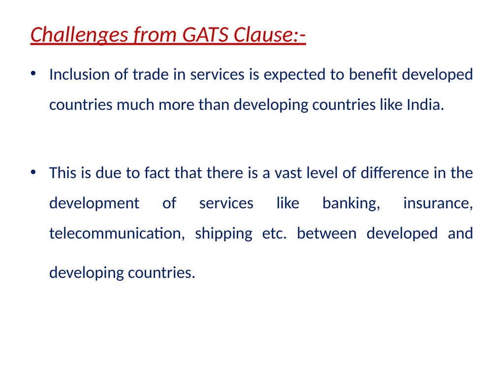 Sem - II Paper III Indian Economy WTO and Indian - slide 22 of 26