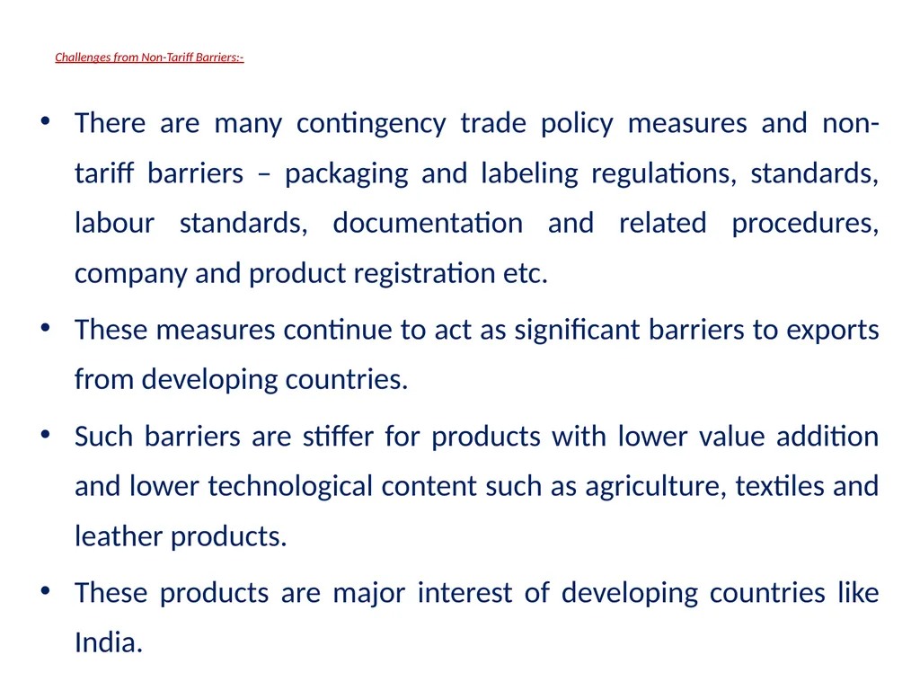 Sem - II Paper III Indian Economy WTO and Indian - slide 23 of 26