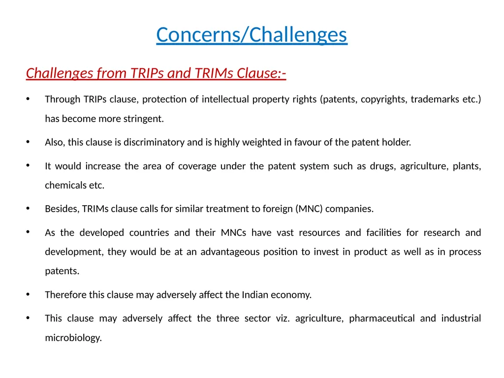 Sem - II Paper III Indian Economy WTO and Indian - slide 21 of 26