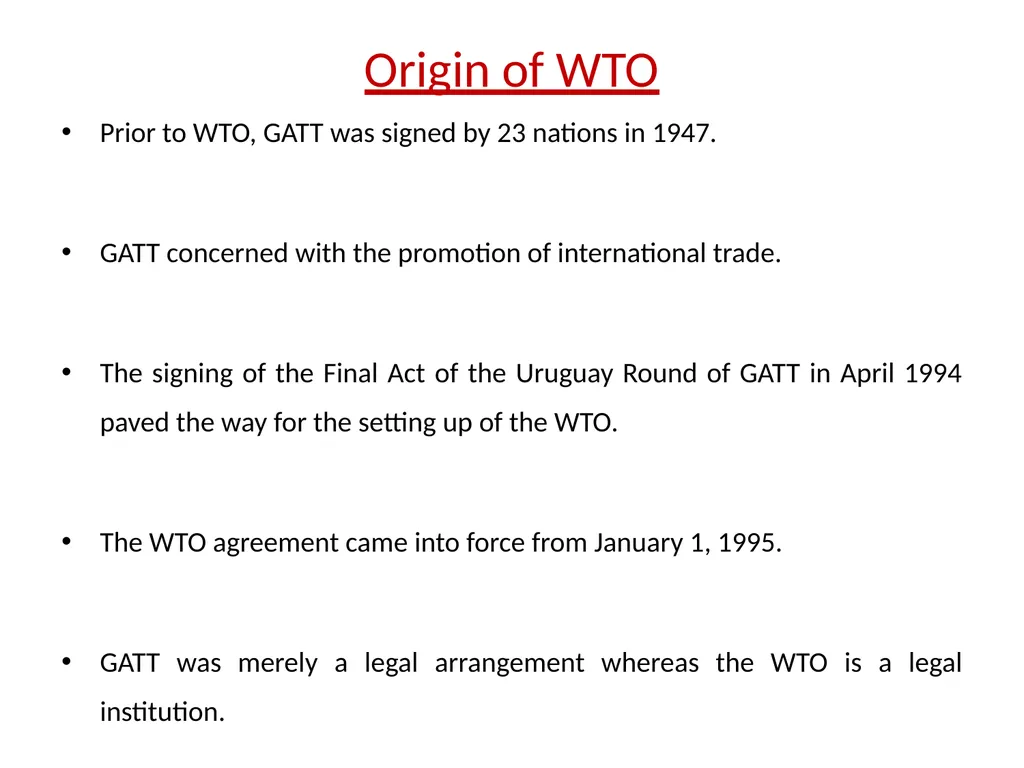 Sem - II Paper III Indian Economy WTO and Indian - slide 3 of 26
