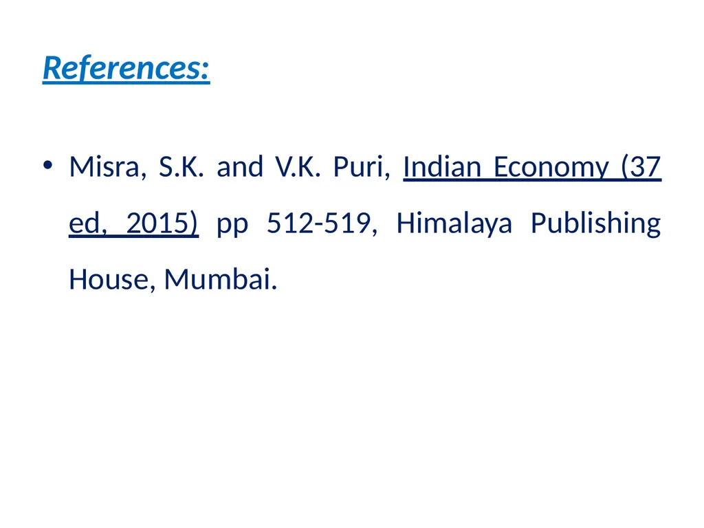 Sem - II Paper III Indian Economy WTO and Indian - slide 26 of 26