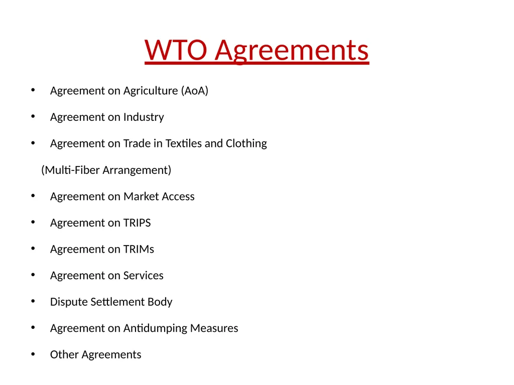 Sem - II Paper III Indian Economy WTO and Indian - slide 4 of 26