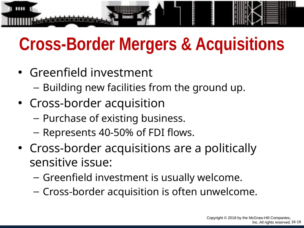Foreign Direct Investment and Cross-Border - slide 19 of 37