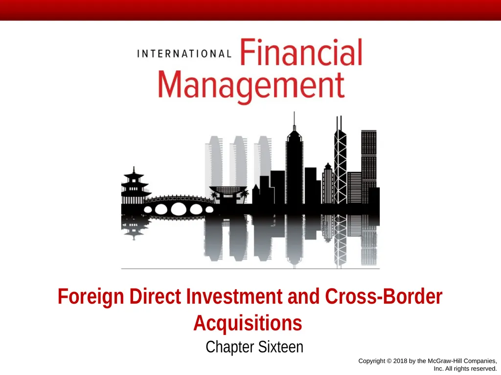 Foreign Direct Investment and Cross-Border - slide 1 of 37
