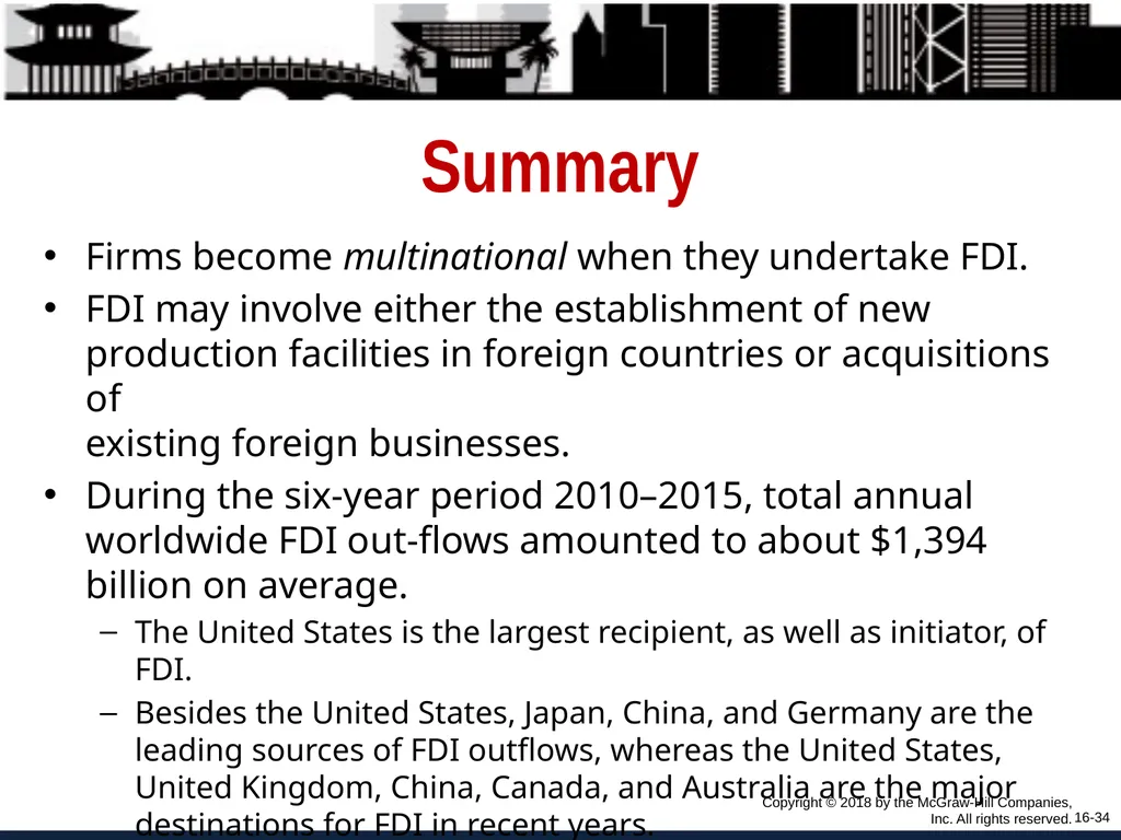 Foreign Direct Investment and Cross-Border - slide 34 of 37