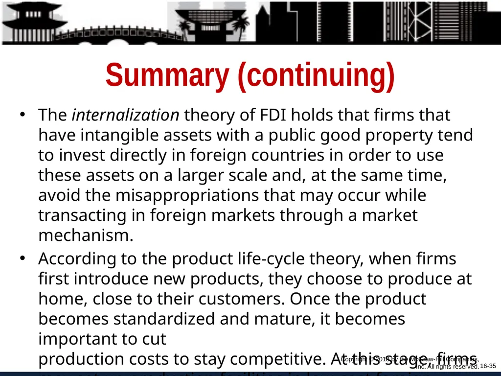 Foreign Direct Investment and Cross-Border - slide 35 of 37