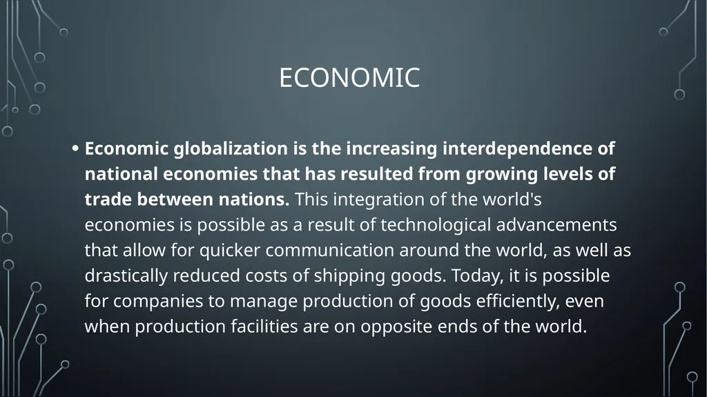 Unit 18: GLOBAL BUSINESS ENVIRONMENT Lo1: analyse - slide 10 of 18