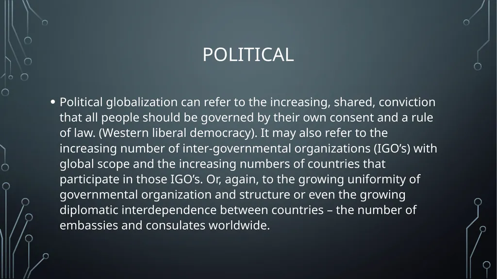 Unit 18: GLOBAL BUSINESS ENVIRONMENT Lo1: analyse - slide 12 of 18