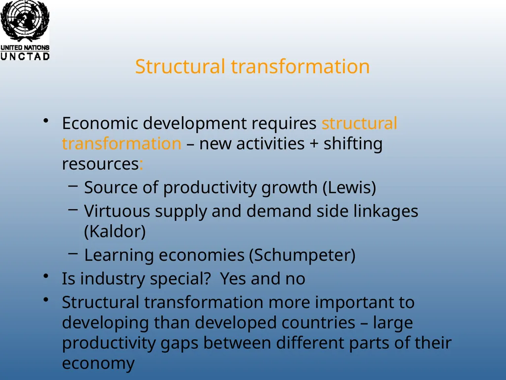 Richard Kozul-Wright Manufacturing Success: - slide 2 of 28