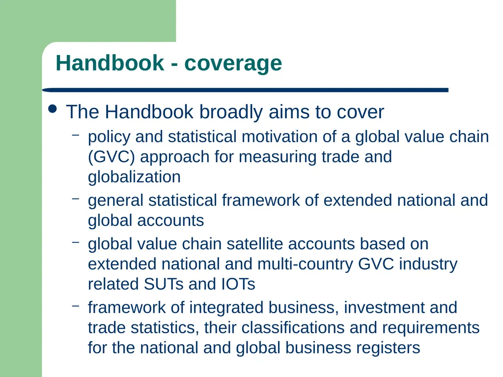 Michael Connelly Chair: Expert Group on - slide 6 of 14