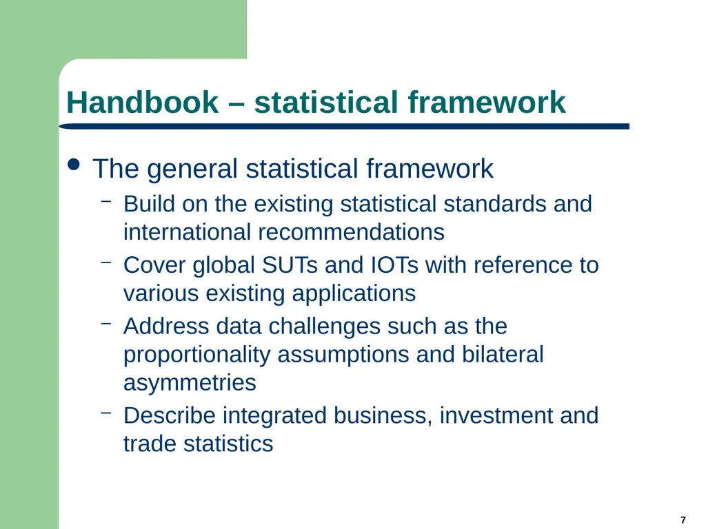 Michael Connelly Chair: Expert Group on - slide 7 of 14