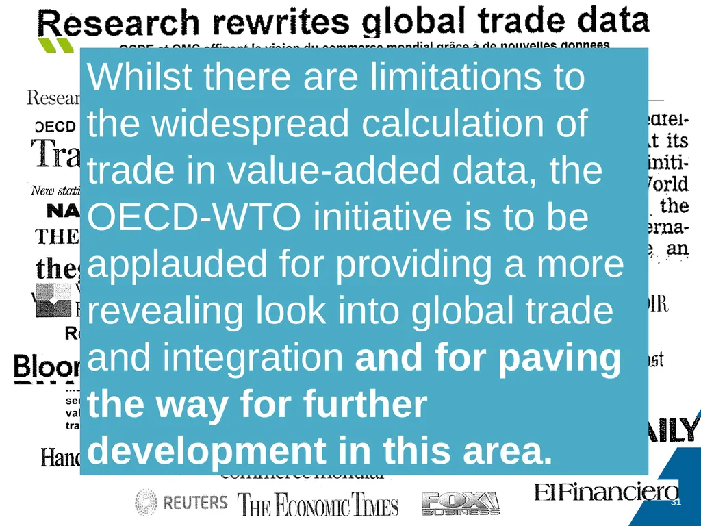Measuring Trade in Value Added, and Beyond - slide 31 of 49