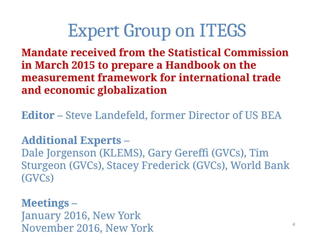 Handbook on Accounting for Global Value Chains - - slide 4 of 25