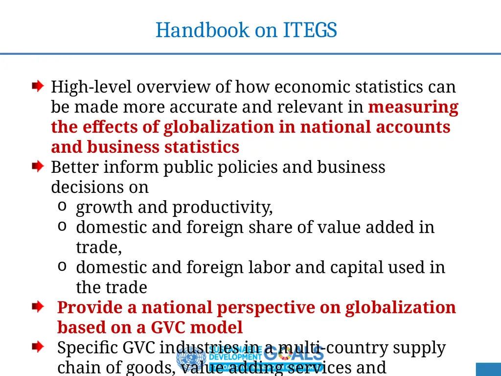 Handbook on Accounting for Global Value Chains - - slide 5 of 25