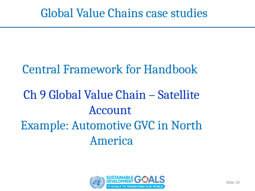 Handbook on Accounting for Global Value Chains - - slide 10 of 25