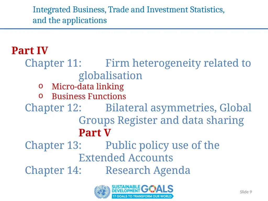 Handbook on Accounting for Global Value Chains - - slide 9 of 25