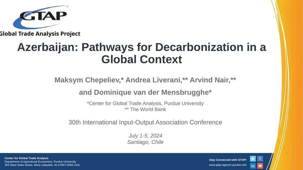 Azerbaijan: Pathways for Decarbonization in a - slide 1 of 27