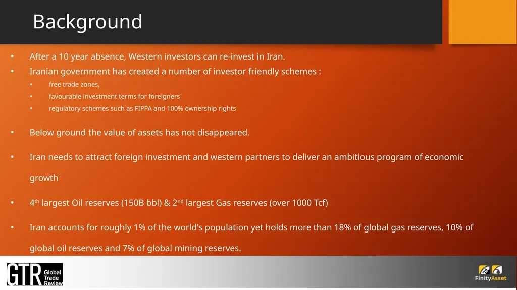 Iran – A MINING COUNTRY? IRAN A COMMODITY RICH - slide 2 of 15