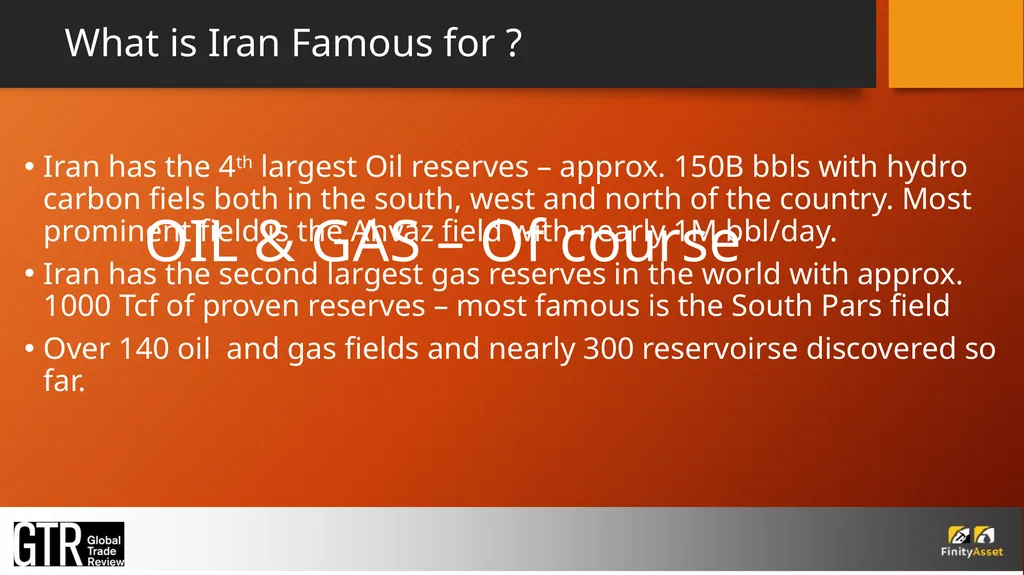 Iran – A MINING COUNTRY? IRAN A COMMODITY RICH - slide 3 of 15