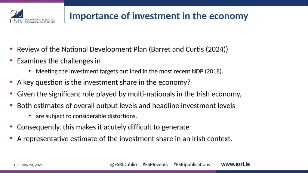 Macroeconomic context for Budget 2025 EVENT ESRI - slide 13 of 23