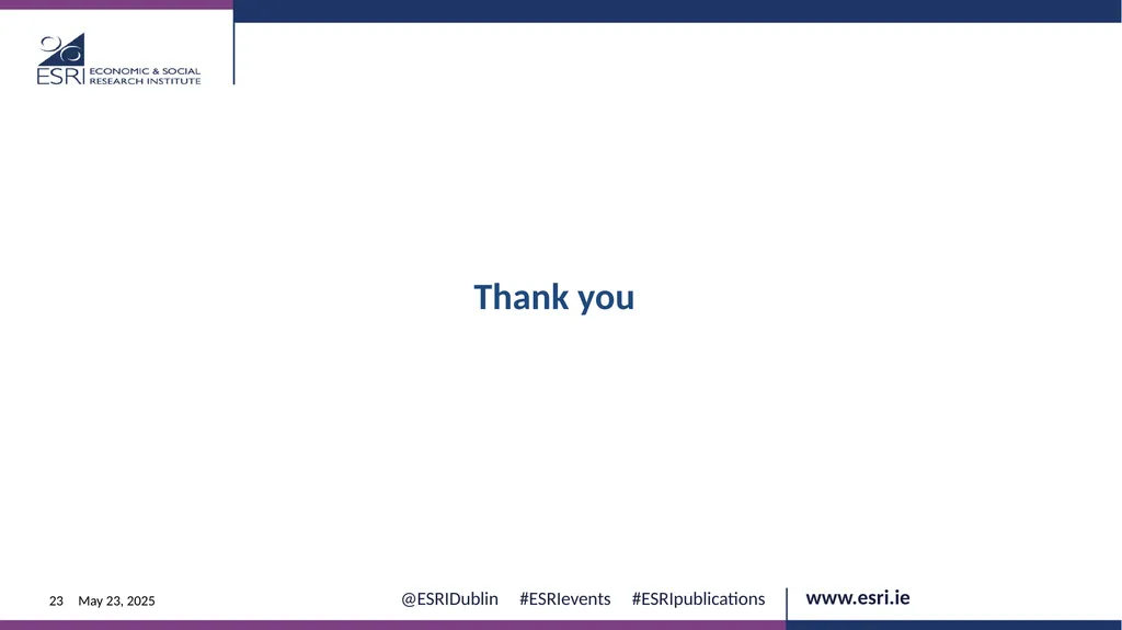 Macroeconomic context for Budget 2025 EVENT ESRI - slide 23 of 23
