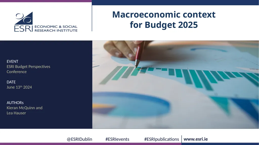 Macroeconomic context for Budget 2025 EVENT ESRI - slide 1 of 23