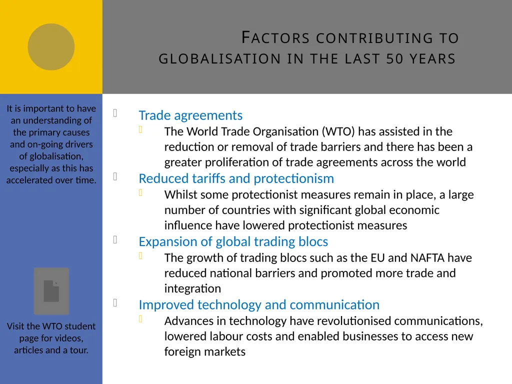 Globalisation B1 Globalisation Draw a spider - slide 6 of 13