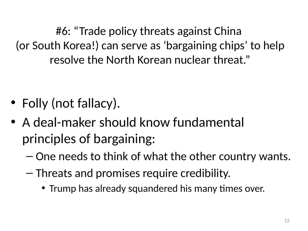 “Five Trade Fallacies” Jeffrey Frankel Harpel - slide 12 of 20