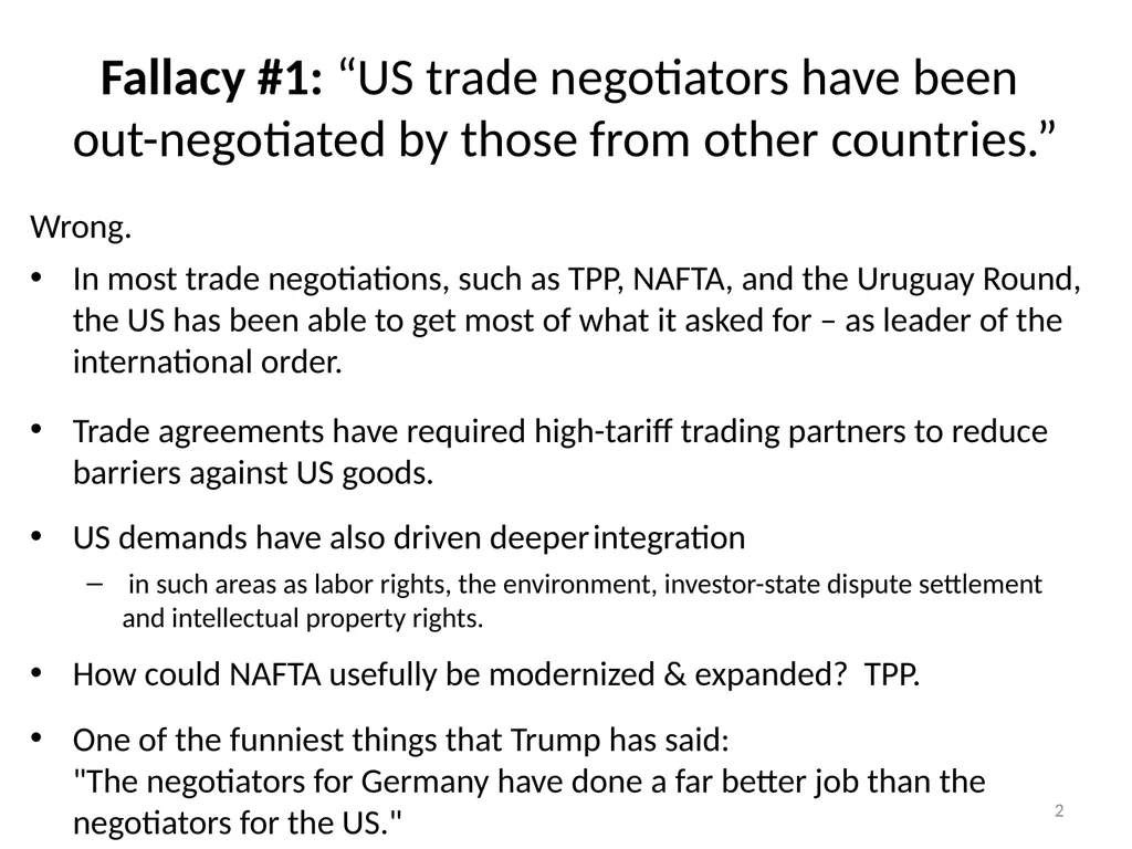“Five Trade Fallacies” Jeffrey Frankel Harpel - slide 2 of 20
