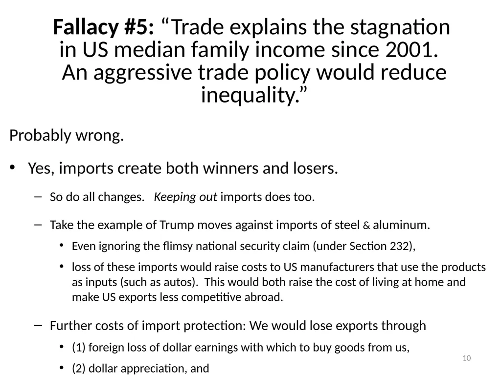 “Five Trade Fallacies” Jeffrey Frankel Harpel - slide 10 of 20