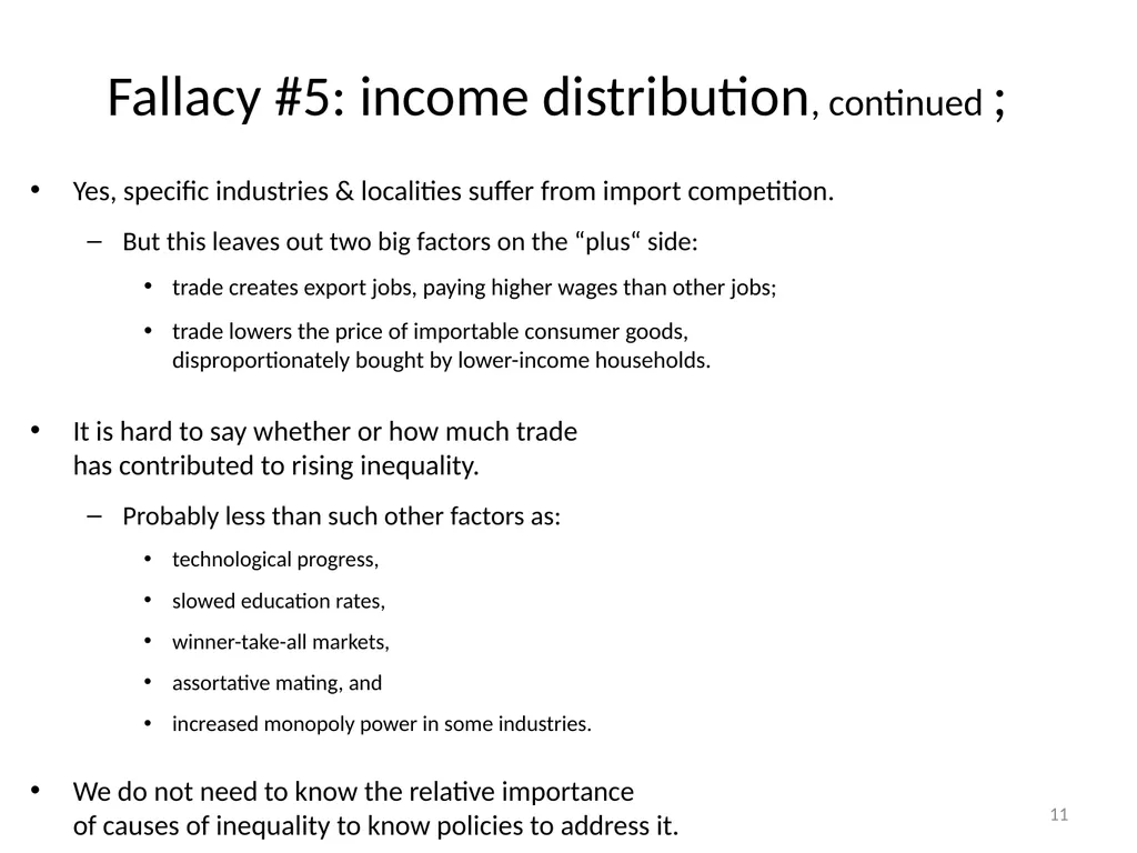 “Five Trade Fallacies” Jeffrey Frankel Harpel - slide 11 of 20