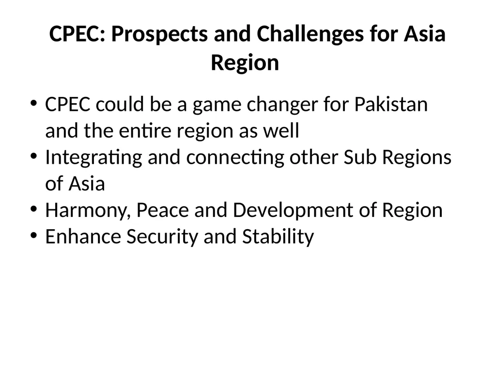 Politics of Economic Corridor: Prospects of - slide 15 of 19