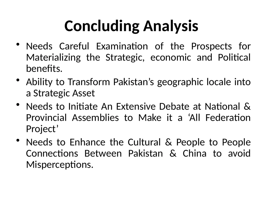 Politics of Economic Corridor: Prospects of - slide 17 of 19