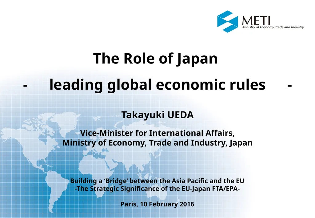 Director-General for Trade Policy Ministry of - slide 1 of 8