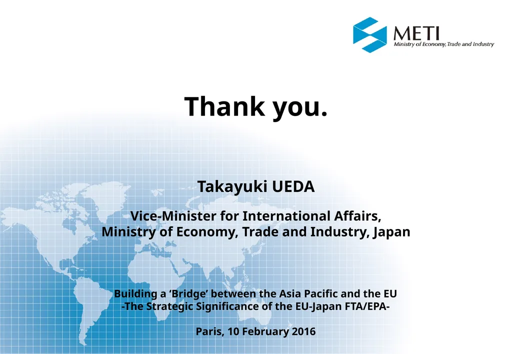 Director-General for Trade Policy Ministry of - slide 8 of 8