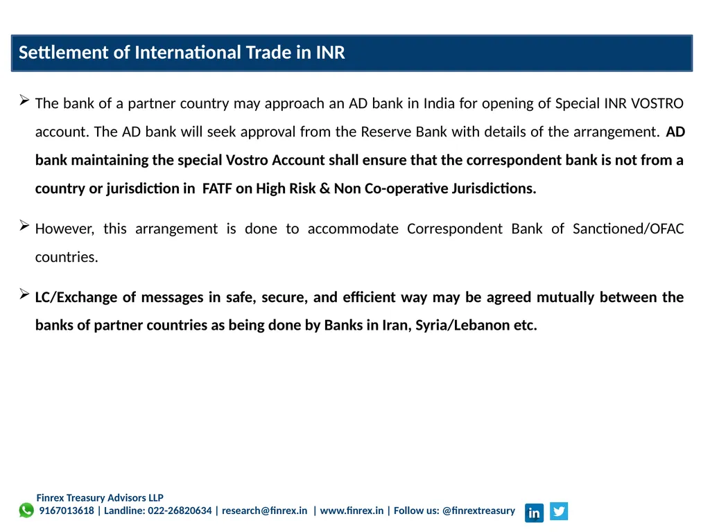 Finrex Treasury Advisors LLP Corporate - slide 19 of 27